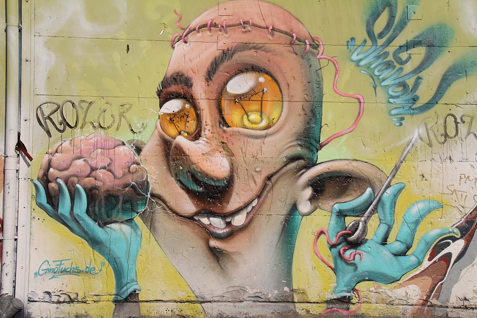 Graffiti Straßenmalerei