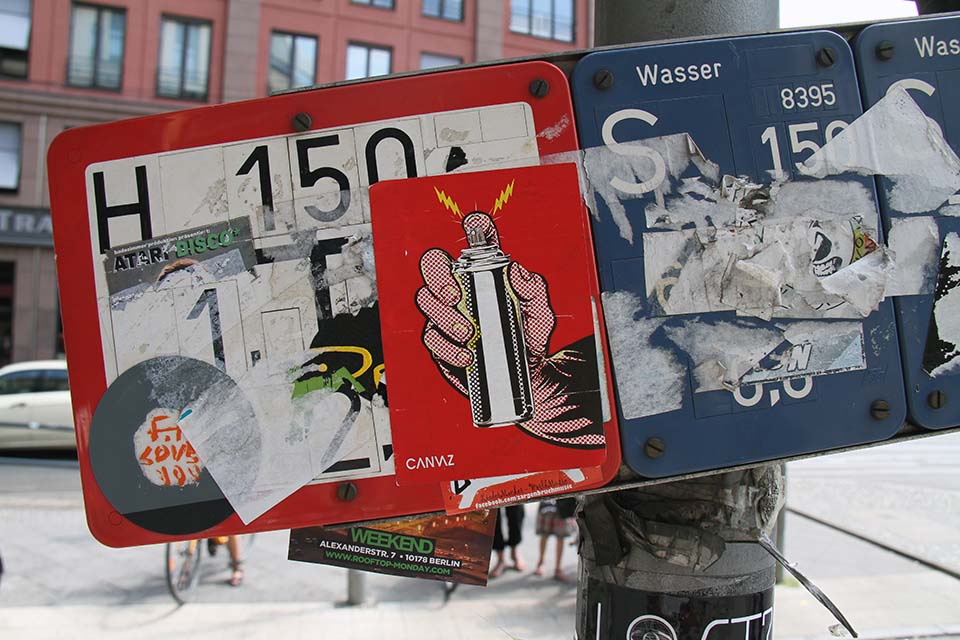 Sticker Street Art Berlin